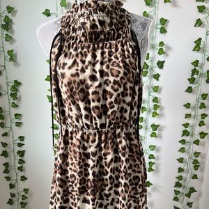 GLAM leopard print maxi dress